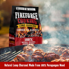 FireForge Cooking 100% Natural Lump Charcoal (8 KGS / 17.8 LBS)